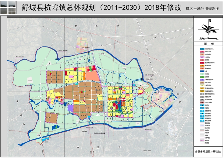 舒城县杭埠镇总体规划201120302018年修编批后公告