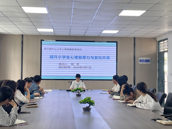 晓天镇中心小学开展二次心理健康培训