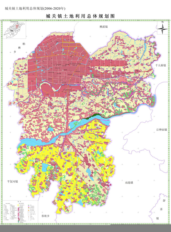 舒城县城关镇土地利用规划图(2006~2020)