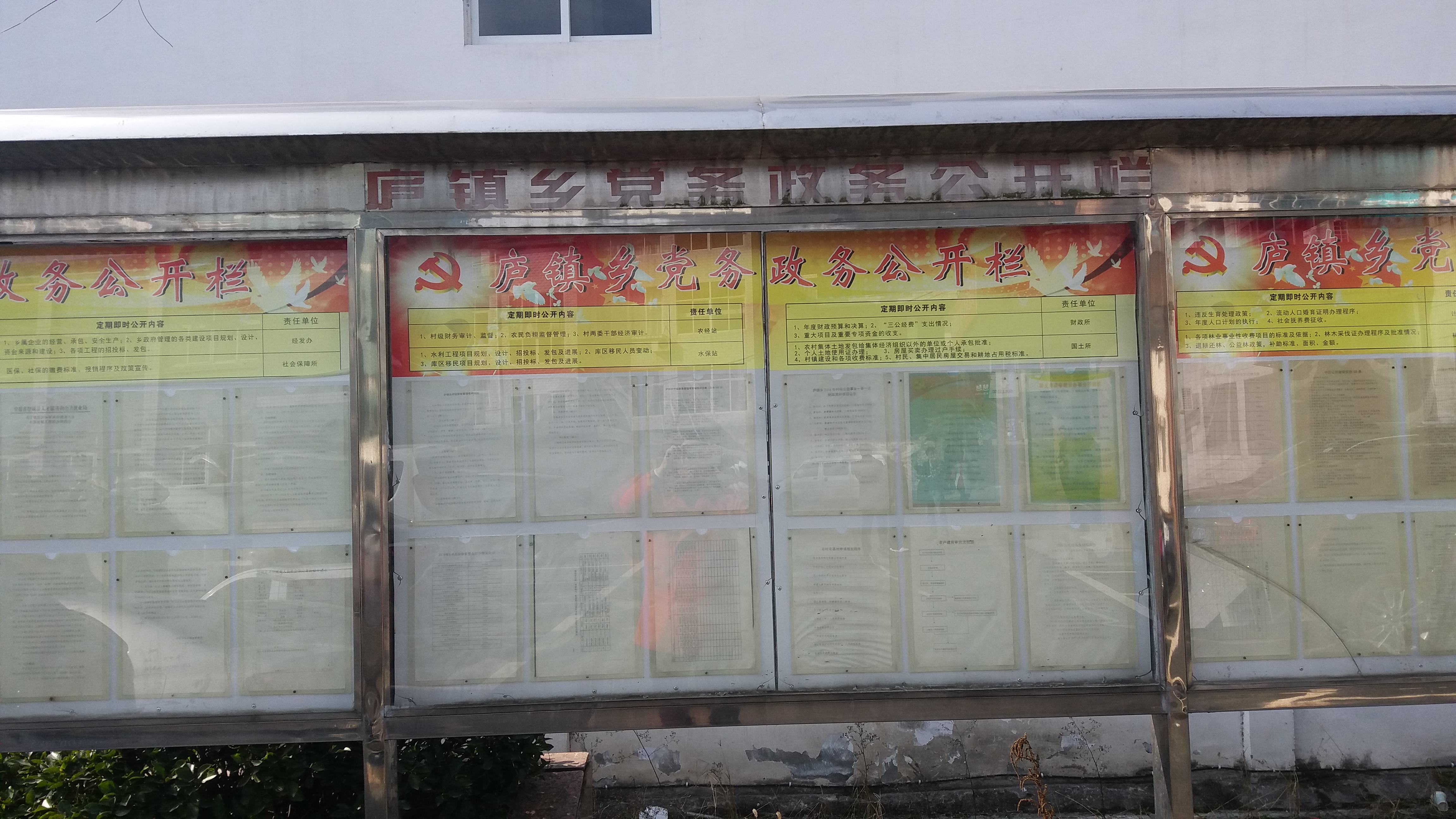 网站首页 信息公开 > 舒城县庐镇乡  政府信息公开查阅点建设 公告栏