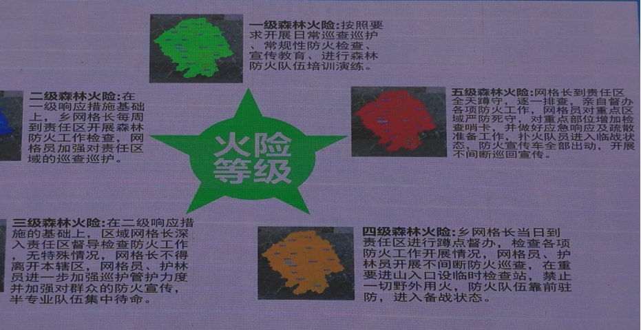 舒城县舒茶镇森林火险预警信息和火险等级