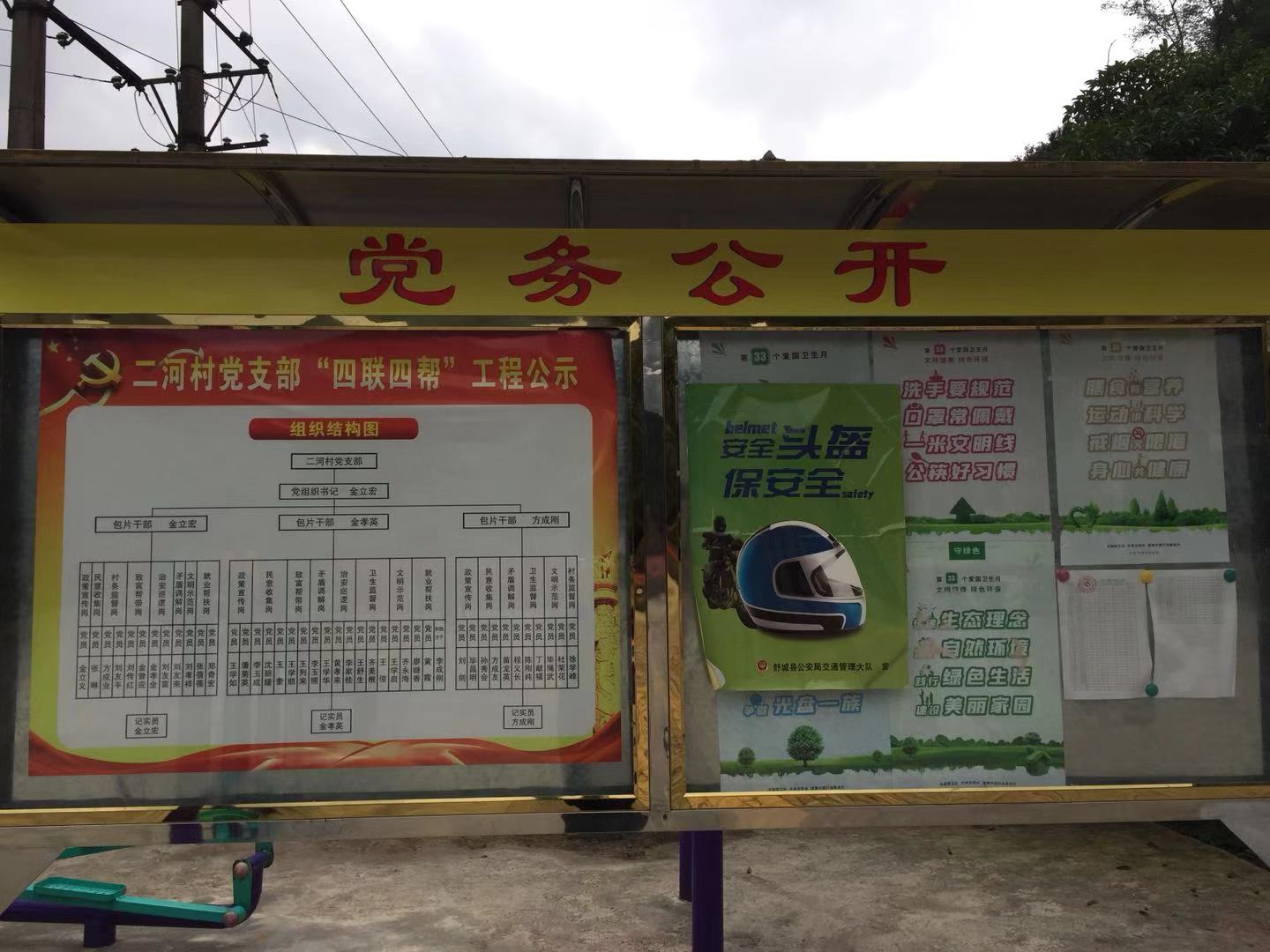 二河村村务公告栏