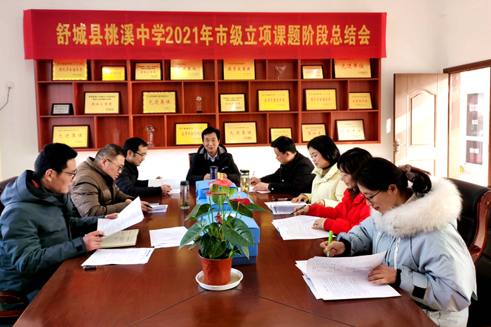 桃溪中学召开市级课题阶段总结会
