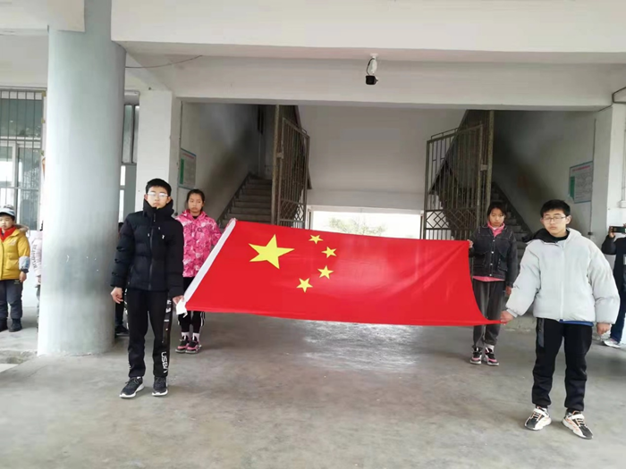 石岗中学举行新学期第一次升旗仪式_舒城县人民政府