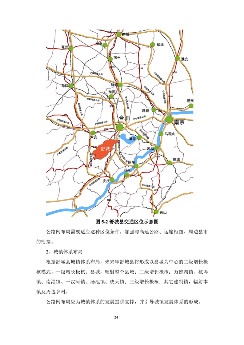 舒城县十三五交通发展规划
