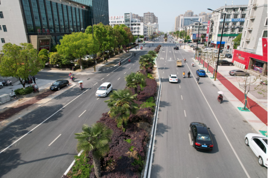 我县又一条城市主干路升级改造完成_舒城县人民政府