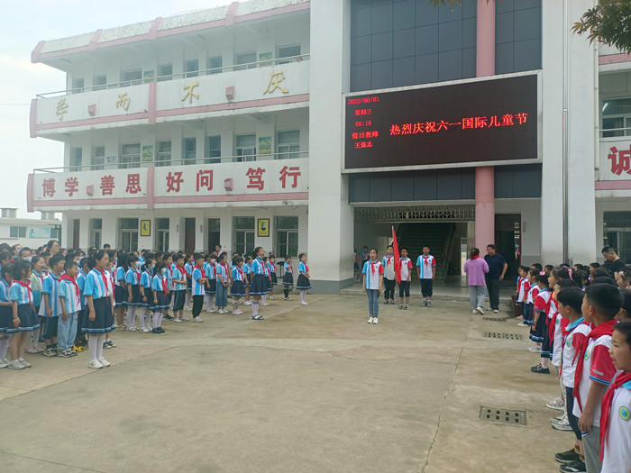 桃溪镇中心小学举行入队仪式