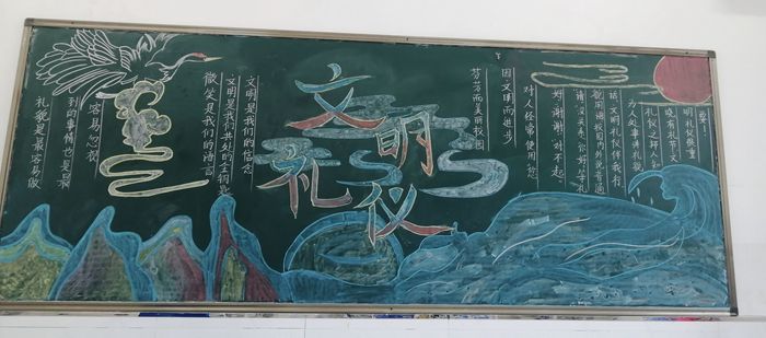 城冲中心学校设计创作创文明校园板报