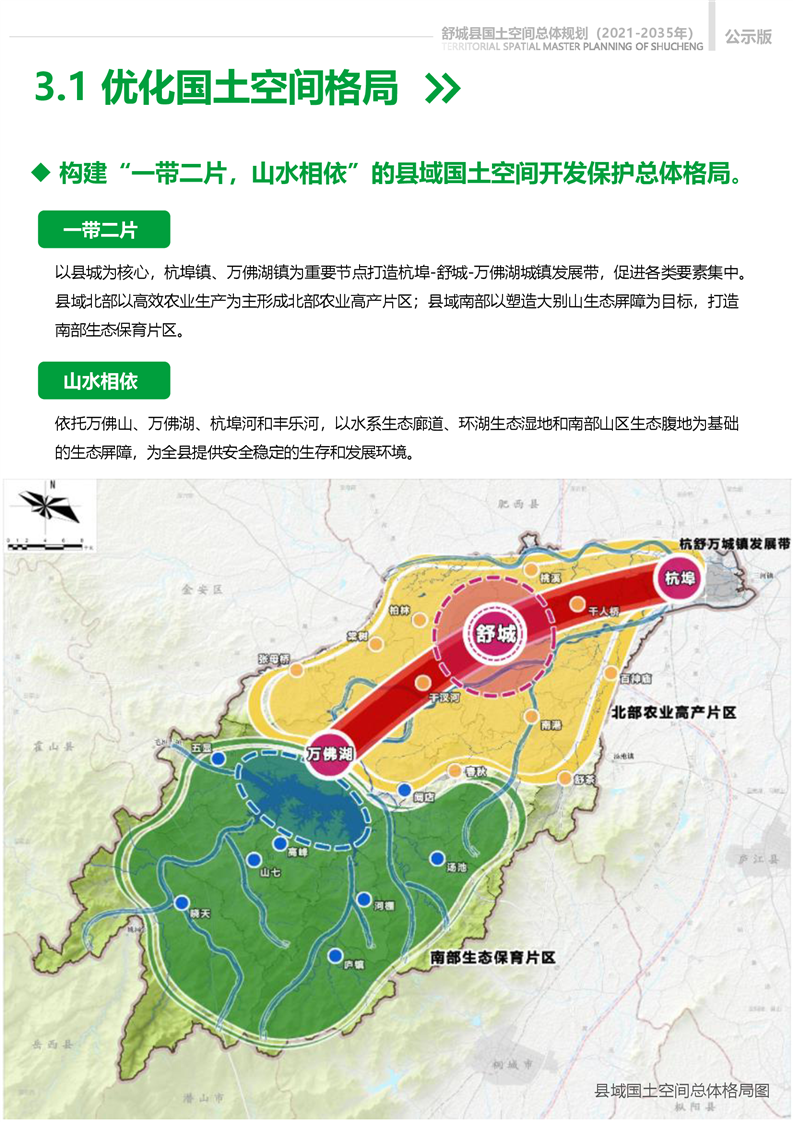 舒城县国土空间总体规划20212035年征求意见稿征求意见的公告