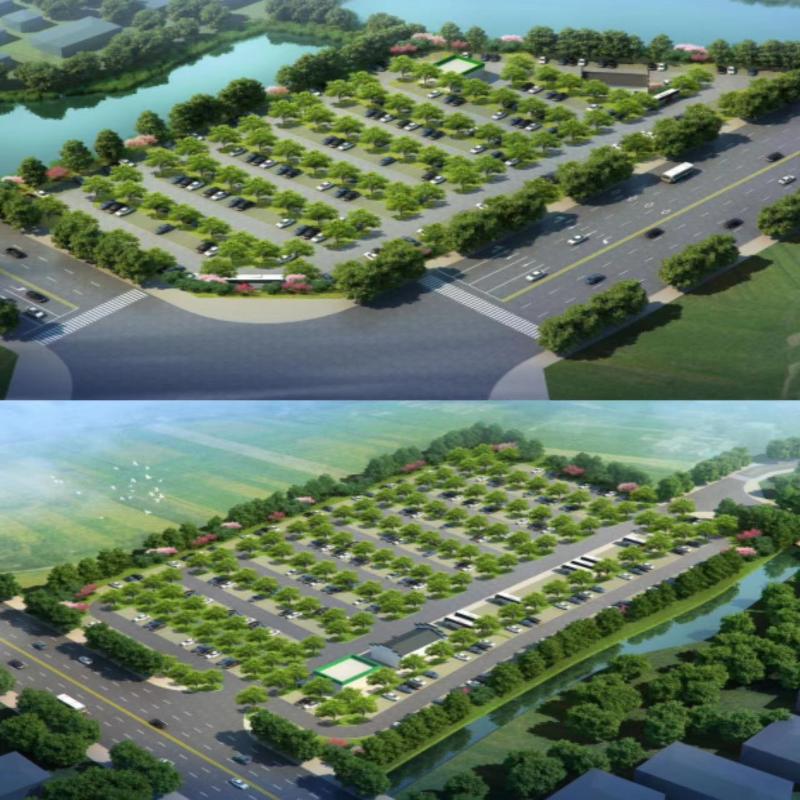 舒城县杭埠镇园林大道和香樟大道停车场工程项目简介