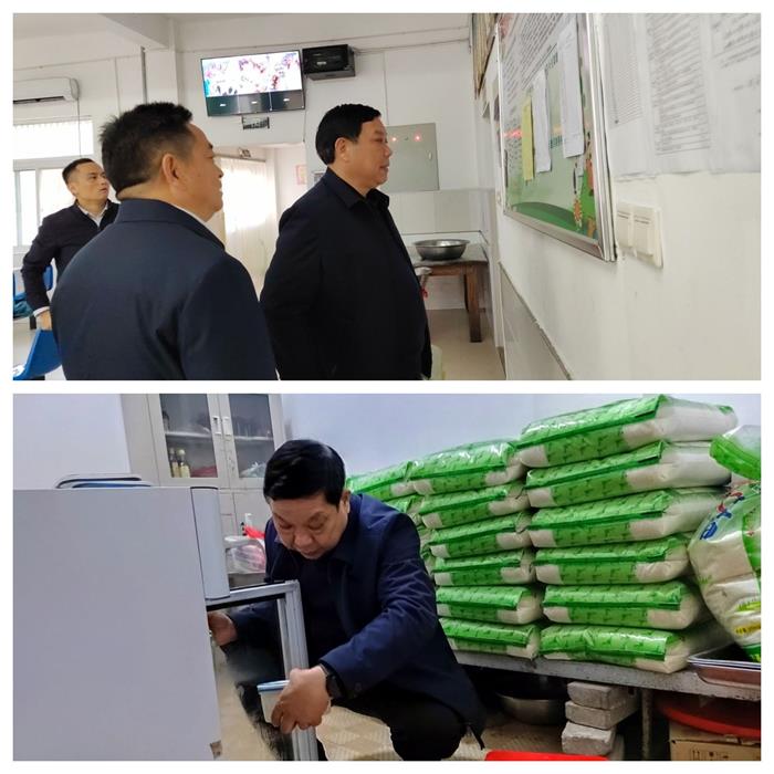 县教育局营养办到五显镇中心学校检查指导工作