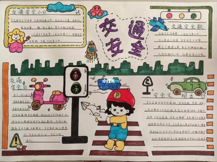 筑牢安全防线,帮助孩子们从小树立良好的交通安全意识,积极发挥"小手