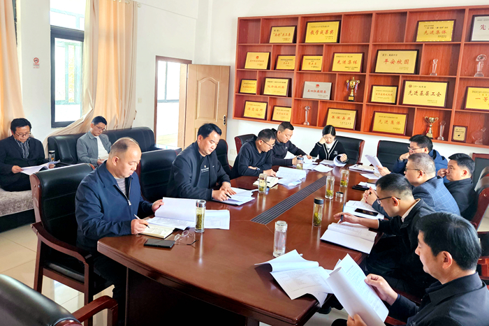 副校长陈岩强调了校园安全及平安校园创建工作的重要意义,希望各处室