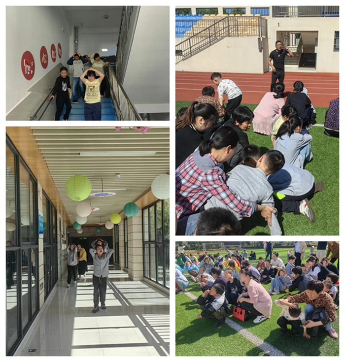 县特教学校开展"防震减灾"安全疏散演练