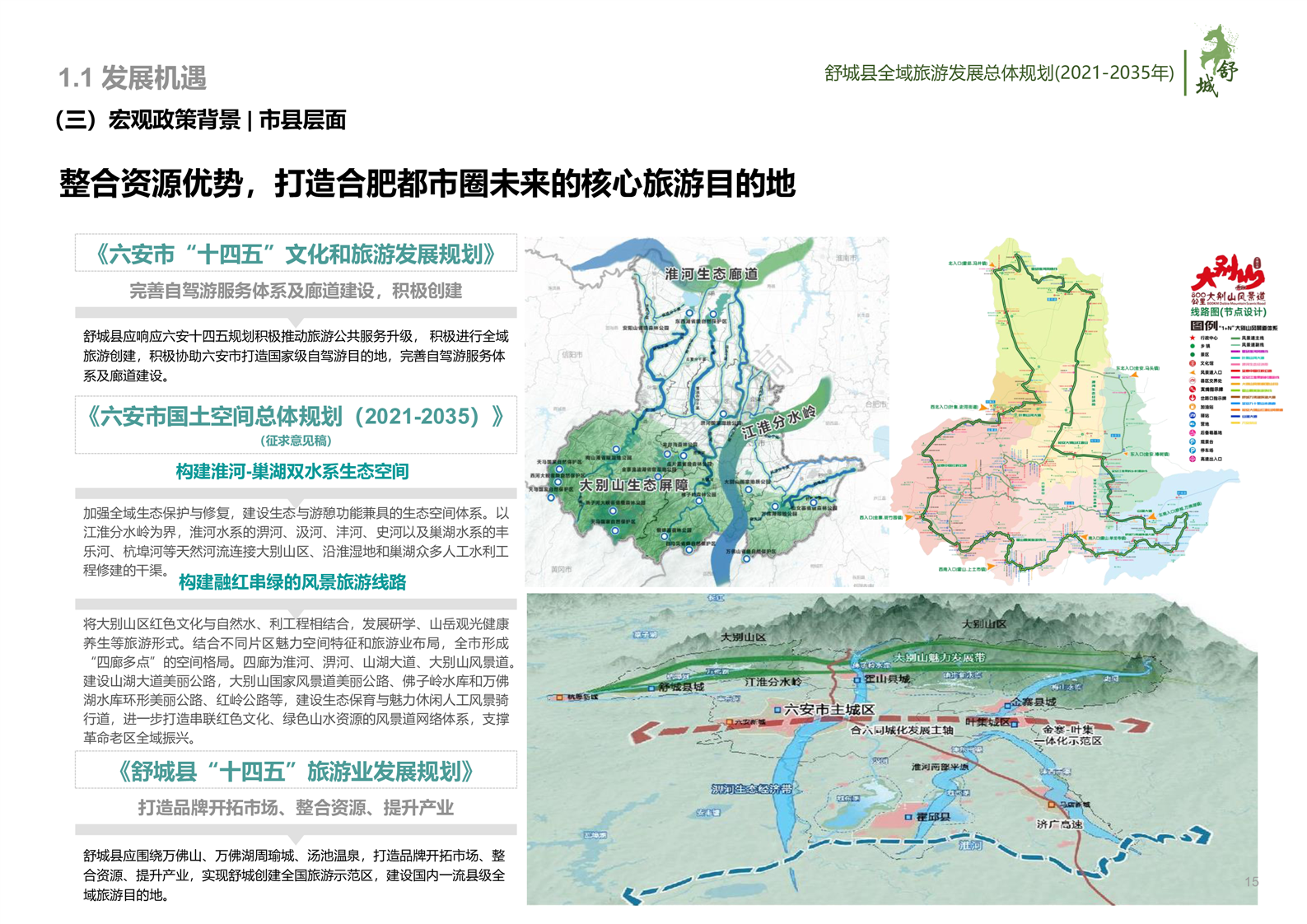 【红色旅游,乡村旅游】舒城县全域旅游发展总体规划