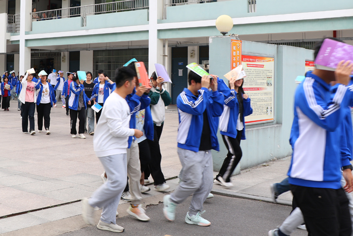 千人桥中学开展防震避险逃生演练活动