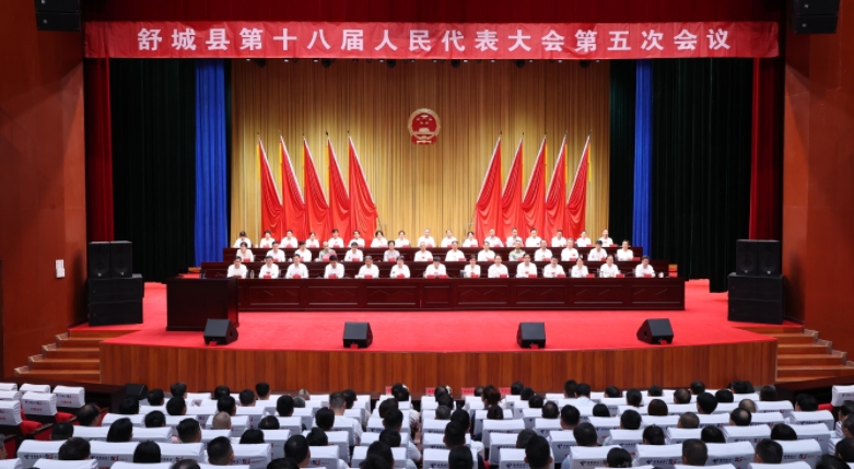 舒城县第十八届人民代表大会第五次会议召开 赵珞主持会议 胡敏当选县长