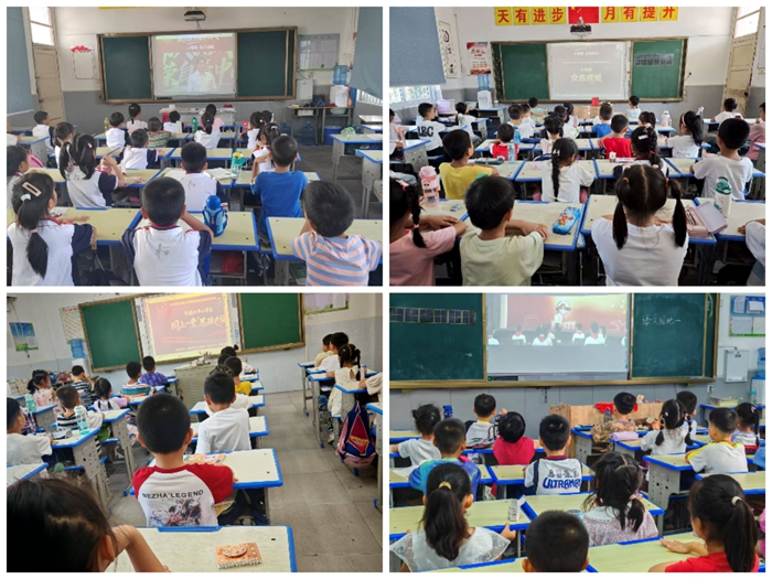千人桥小学组织全体学生观看思政大课