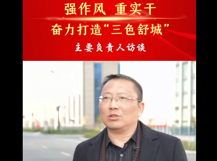 强作风 重实干 奋力打造“三色舒城”— 主要负责人访谈（程斌）