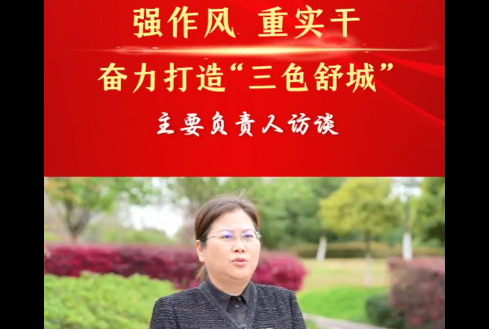 强作风 重实干 奋力打造“三色舒城”— 主要负责人访谈（翟晓玲）