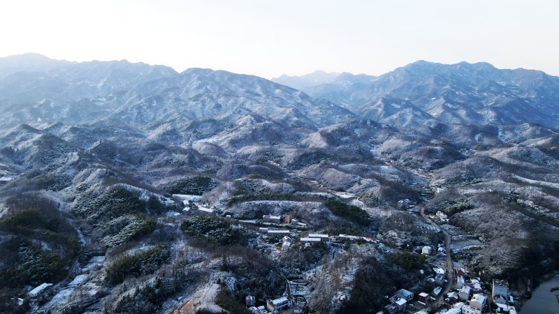 晓天镇：雪后风光  水墨山乡